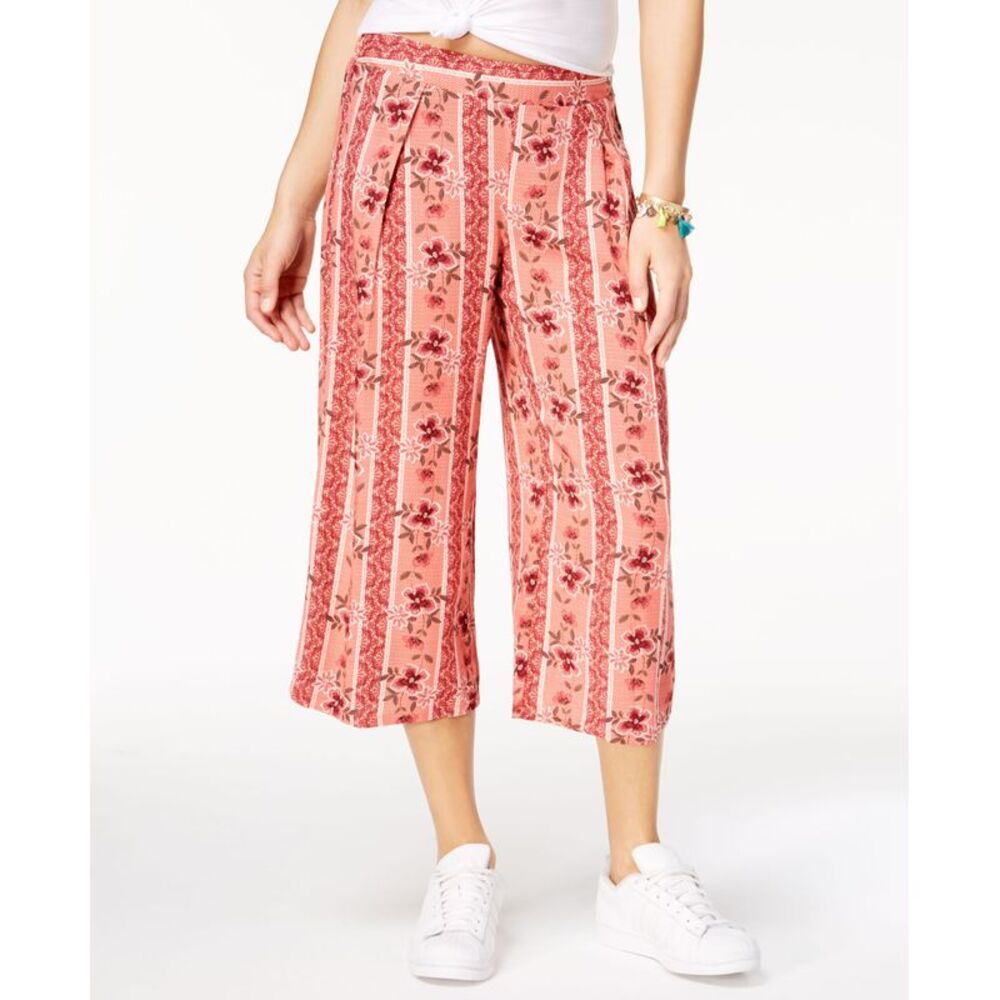 Be Bop Juniors Printed Wide Leg Capri Pants